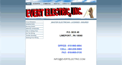 Desktop Screenshot of evertelectric.com